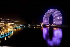 果园茗庄夜景灯光