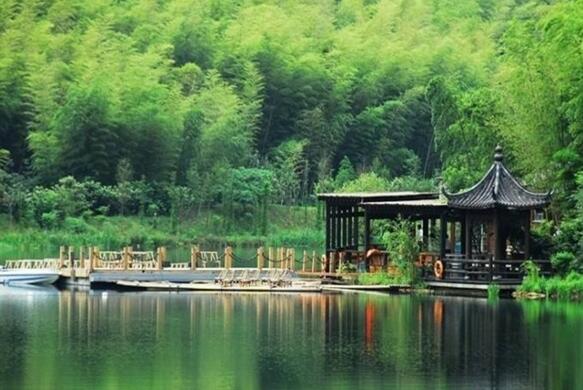 中国大竹海的凉亭