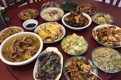 丰盛的农家菜