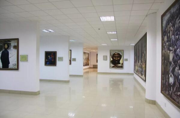 滨海博物馆书画展区