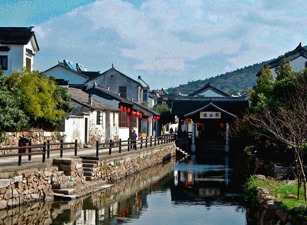 陆巷古村寒谷渡