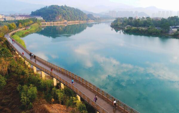 仙居永安溪绿道全景