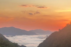 漂亮的晚霞